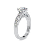 Load image into Gallery viewer, 0.70cts. Solitaire Platinum Diamond Shank Engagement Ring JL PT 0096
