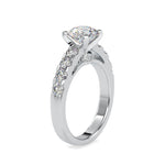 Load image into Gallery viewer, 0.50cts. Solitaire Platinum Diamond Shank Engagement Ring JL PT 0096-A   Jewelove.US
