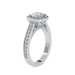 Load image into Gallery viewer, 0.30cts. Solitaire Platinum Single Halo Diamond Shank Engagement Ring JL PT 0097-A   Jewelove.US
