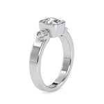 Load image into Gallery viewer, 0.50cts. Cushion Cut Solitaire Platinum Diamond Engagement Ring JL PT 0098   Jewelove.US
