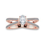 Load image into Gallery viewer, 0.50cts. Oval Cut Solitaire Diamond Split Shank 18K Rose Gold Ring JL AU 1174R-A   Jewelove.US
