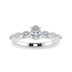 Load image into Gallery viewer, 0.30cts Oval Cut Solitaire with Marquise Cut Diamond Accents Platinum Ring JL PT 2017   Jewelove.US
