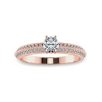 Load image into Gallery viewer, 0.30cts. Solitaire Diamond Split Shank 18K Rose Gold Ring JL AU 1185R   Jewelove.US
