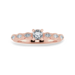 Load image into Gallery viewer, 0.30cts. Cushion Cut Solitaire with Marquise Cut Diamond Accents 18K Rose Gold Ring JL AU 2013R   Jewelove.US
