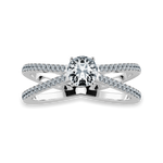 Load image into Gallery viewer, 50-Pointer Solitaire Diamond Split Shank Platinum Ring JL PT 1169-A   Jewelove.US
