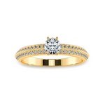 Load image into Gallery viewer, 0.70cts. Solitaire Diamond Split Shank 18K Yellow Gold Ring JL AU 1185Y-B   Jewelove.US
