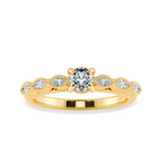 Load image into Gallery viewer, 0.30cts. Solitaire with Marquise Cut Diamond Accents 18K Yellow Gold Ring JL AU 2011Y   Jewelove.US
