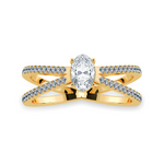 Load image into Gallery viewer, 0.70cts. Oval Cut Solitaire Diamond Split Shank 18K Yellow Gold Ring JL AU 1174Y-B   Jewelove.US
