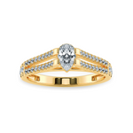 Load image into Gallery viewer, 0.30ts. Pear Cut Solitaire Diamond Split Shank 18K Yellow Gold Ring JL AU 1183Y   Jewelove.US
