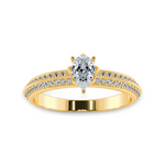Load image into Gallery viewer, 0.30ts. Pear Cut Solitaire Diamond Split Shank 18K Yellow Gold Ring JL AU 1191Y   Jewelove.US
