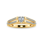 Load image into Gallery viewer, 0.30cts. Heart Cut Solitaire Diamond Split Shank 18K Yellow Gold Ring JL AU 1181Y   Jewelove.US
