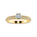 Load image into Gallery viewer, 0.30cts. Solitaire Diamond Split Shank 18K Yellow Gold Ring JL AU 1185Y   Jewelove.US
