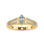 Load image into Gallery viewer, 70-Pointer Marquise Cut Solitaire Diamond Split Shank 18K Yellow Gold Ring JL AU 1184Y-B   Jewelove.US
