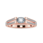 Load image into Gallery viewer, 0.30cts. Oval Cut Solitaire Diamond Split Shank 18K Rose Gold Ring JL AU 1182R   Jewelove.US
