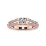 Load image into Gallery viewer, 0.70cts. Heart Cut Solitaire Diamond Split Shank 18K Rose Gold Ring JL AU 1181R-B   Jewelove.US
