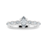Load image into Gallery viewer, 0.30cts Marquise Cut Solitaire Diamond Accents Platinum Ring JL PT 2019   Jewelove.US
