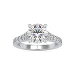 Load image into Gallery viewer, 0.70cts. Solitaire Platinum Diamond Shank Engagement Ring JL PT 0100
