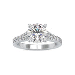 Load image into Gallery viewer, 0.70cts. Solitaire Platinum Diamond Shank Engagement Ring JL PT 0100
