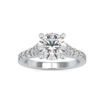 Load image into Gallery viewer, 0.50cts. Solitaire Platinum Diamond Shank Engagement Ring JL PT 0100-A   Jewelove.US

