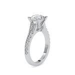 Load image into Gallery viewer, 0.50cts. Solitaire Platinum Diamond Shank Engagement Ring JL PT 0100-A   Jewelove.US
