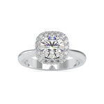 Load image into Gallery viewer, 0.70cts. Solitaire Platinum Diamond Halo Engagement Ring JL PT 0101
