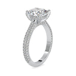 Load image into Gallery viewer, 0.50cts. Cushion Cut Solitaire Platinum Diamond Engagement Ring JL PT 0103-A   Jewelove.US
