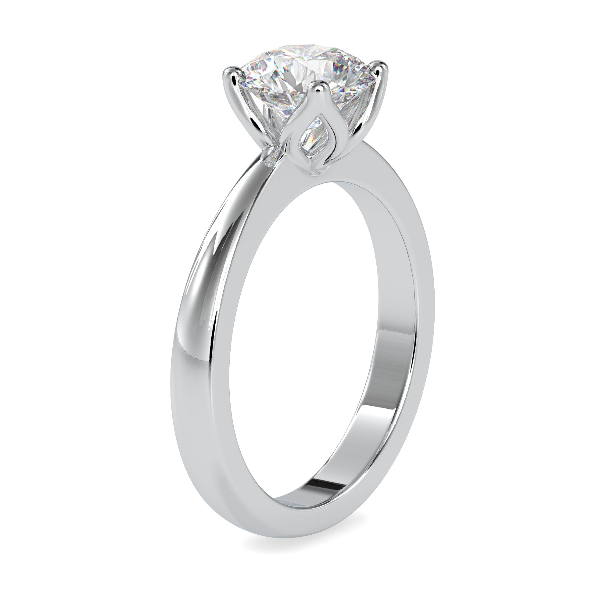 0.50cts. Solitaire Platinum Engagement Ring JL PT 0107   Jewelove.US