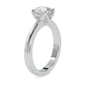 0.50cts. Solitaire Platinum Engagement Ring JL PT 0107   Jewelove.US