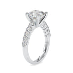 Load image into Gallery viewer, 1-Carat Cushion Cut Solitaire Diamond Shank Platinum Ring JL PT 0111-B   Jewelove.US
