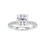 Load image into Gallery viewer, 0.70cts. Solitaire Platinum Diamond Shank Engagement Ring JL PT 0114   Jewelove.US
