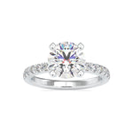 Load image into Gallery viewer, 0.70cts. Solitaire Platinum Diamond Shank Engagement Ring JL PT 0114   Jewelove.US
