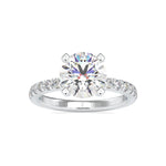 Load image into Gallery viewer, 0.50cts. Solitaire Platinum Diamond Shank Engagement Ring JL PT 0114-A   Jewelove.US
