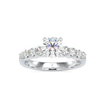 Load image into Gallery viewer, 0.50cts. Solitaire Platinum Diamond Shank Engagement Ring JL PT 0119
