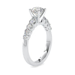 Load image into Gallery viewer, 0.50cts. Solitaire Platinum Diamond Shank Engagement Ring JL PT 0119
