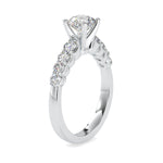 Load image into Gallery viewer, 0.50cts. Solitaire Platinum Diamond Shank Engagement Ring JL PT 0119   Jewelove.US
