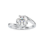 Load image into Gallery viewer, 70-Pointer Solitaire Platinum Engagement Ring JL PT 0126   Jewelove.US
