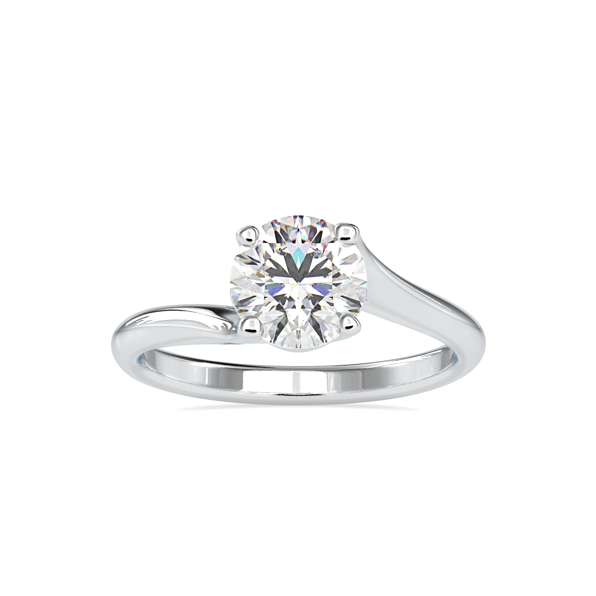 0.50cts. Solitaire Platinum Engagement Ring JL PT 0127