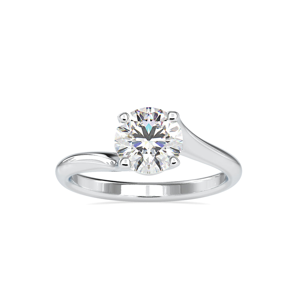 0.50cts. Solitaire Platinum Engagement Ring JL PT 0127   Jewelove.US