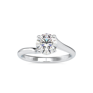 0.50cts. Solitaire Platinum Engagement Ring JL PT 0127