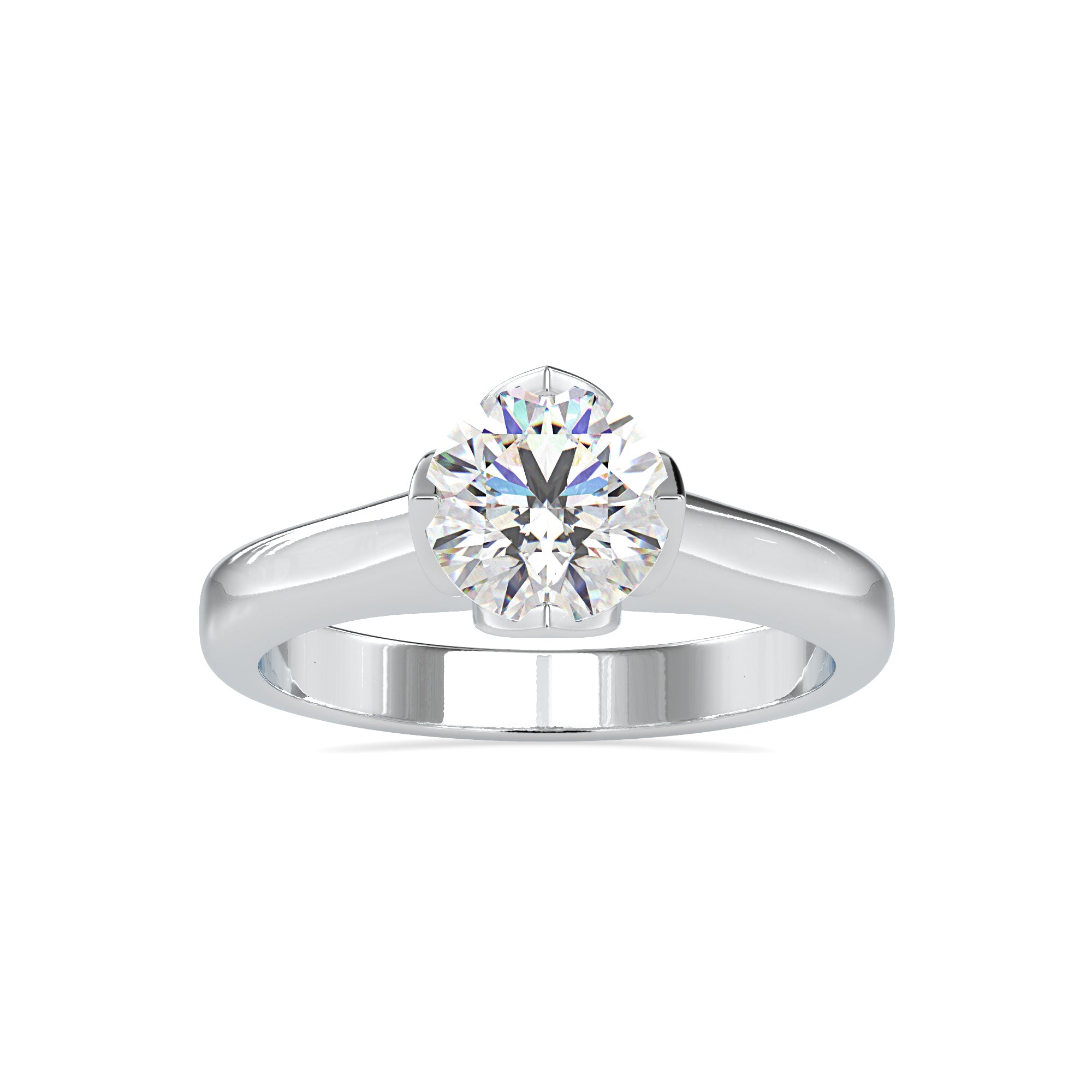 0.30cts. Solitaire Platinum Engagement Ring JL PT 0129   Jewelove.US
