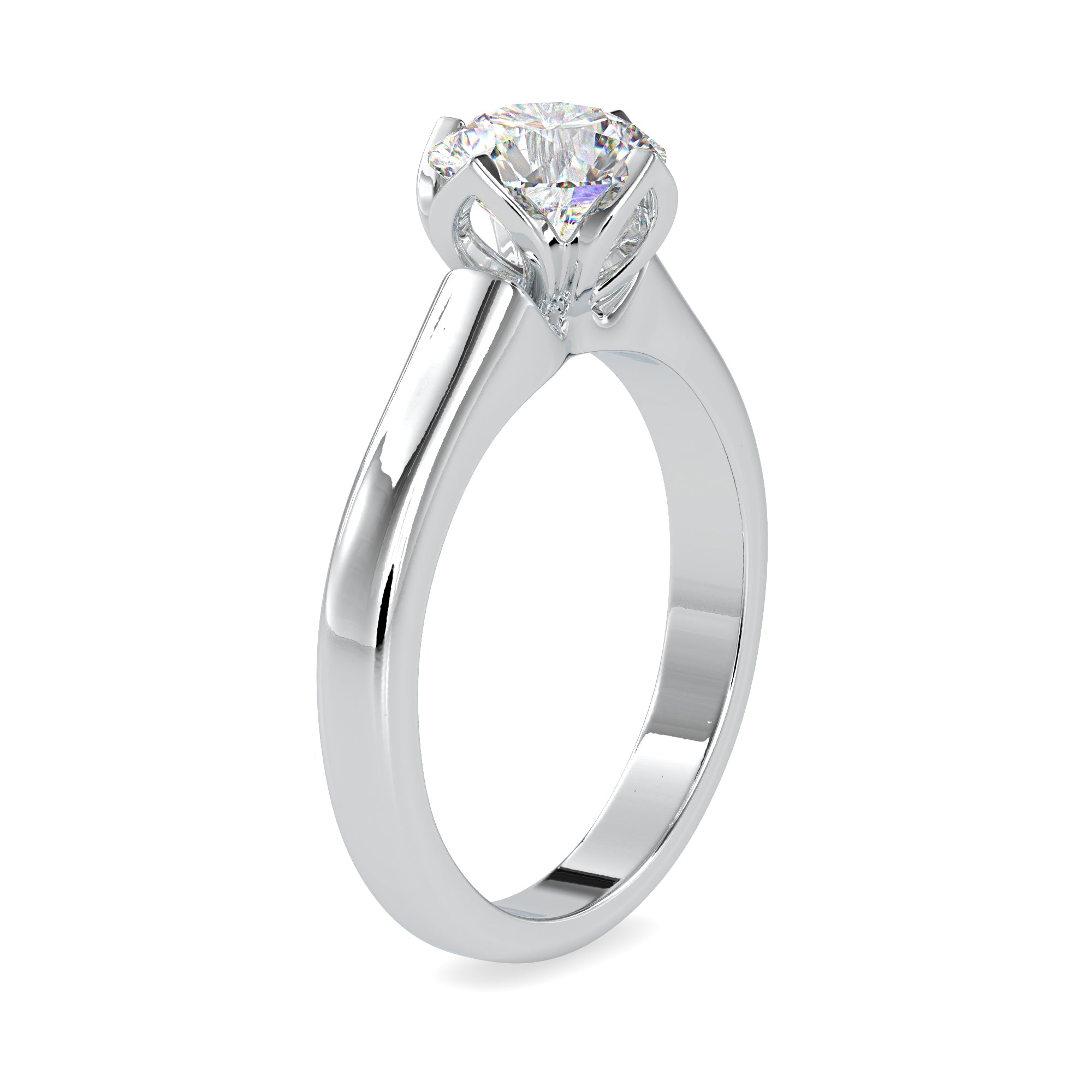 0.30cts. Solitaire Platinum Engagement Ring JL PT 0129   Jewelove.US