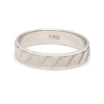 Load image into Gallery viewer, Designer Plain Platinum Love Bands with Unique Slanting Texture JL PT 1108  Women-s-Band-only Jewelove.US

