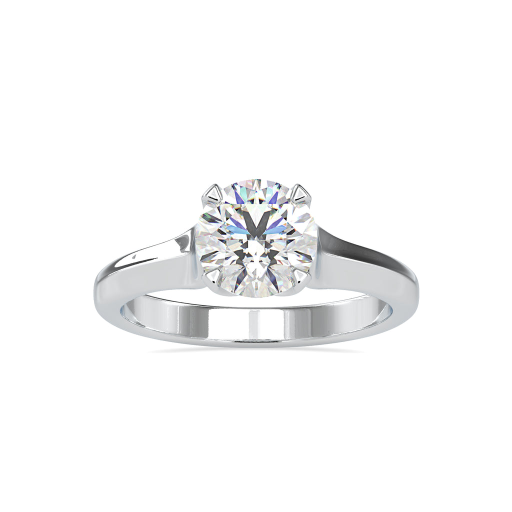 0.50cts. Solitaire Platinum Engagement Ring JL PT 0133   Jewelove.US