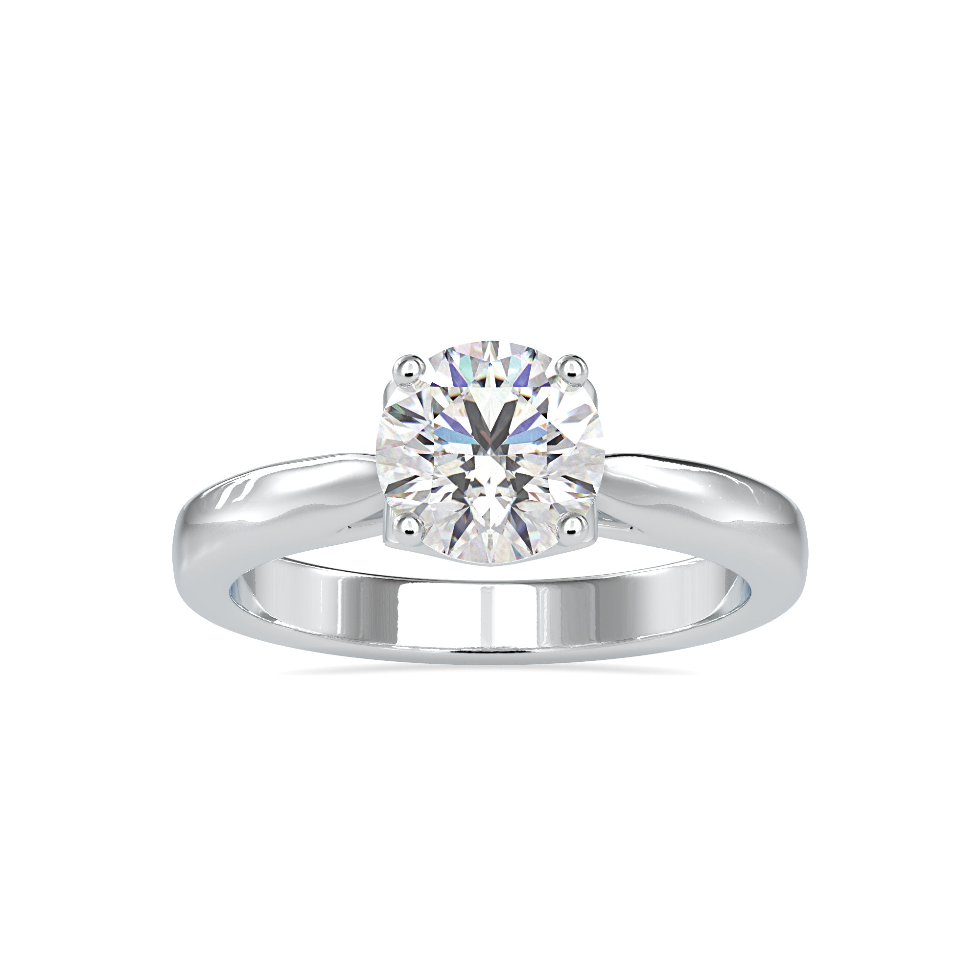 0.50cts. Solitaire Platinum Engagement Ring JL PT 0134   Jewelove.US