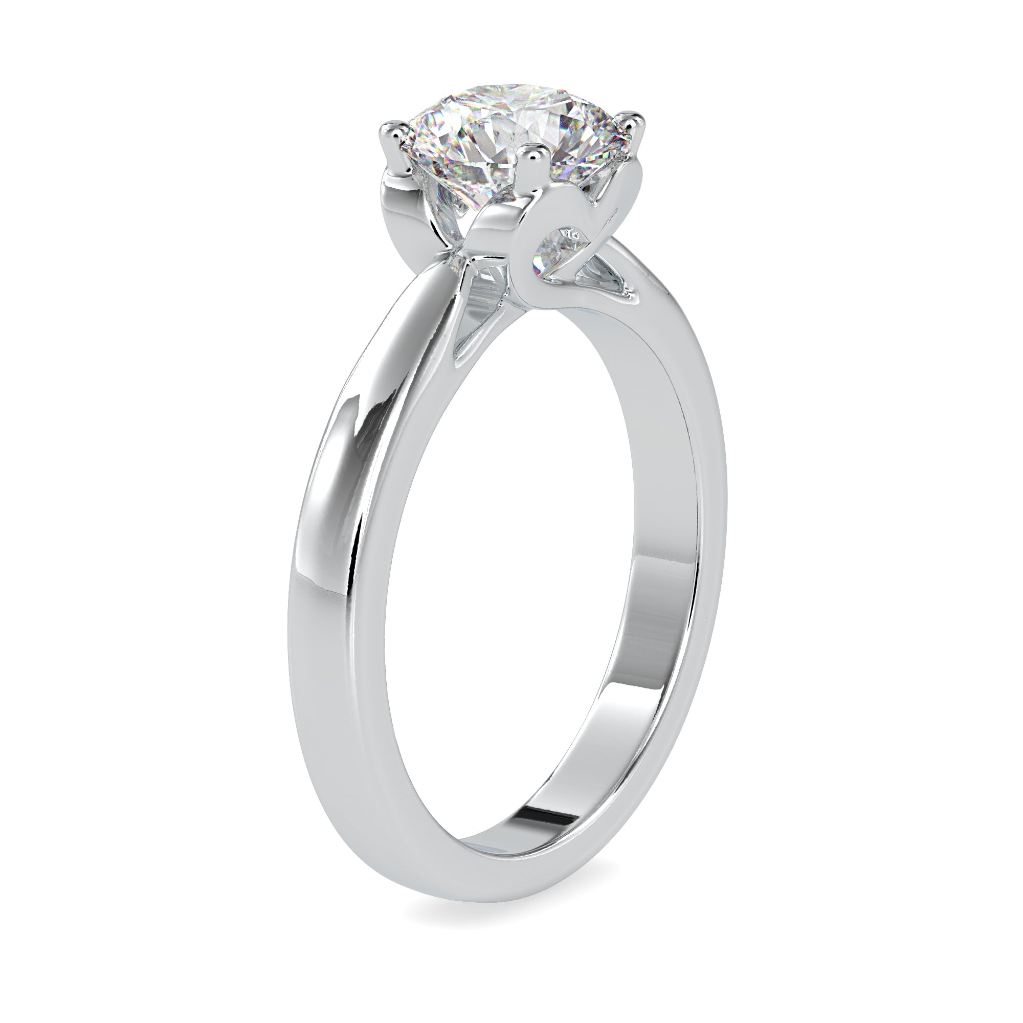 0.50cts. Solitaire Platinum Engagement Ring JL PT 0134   Jewelove.US