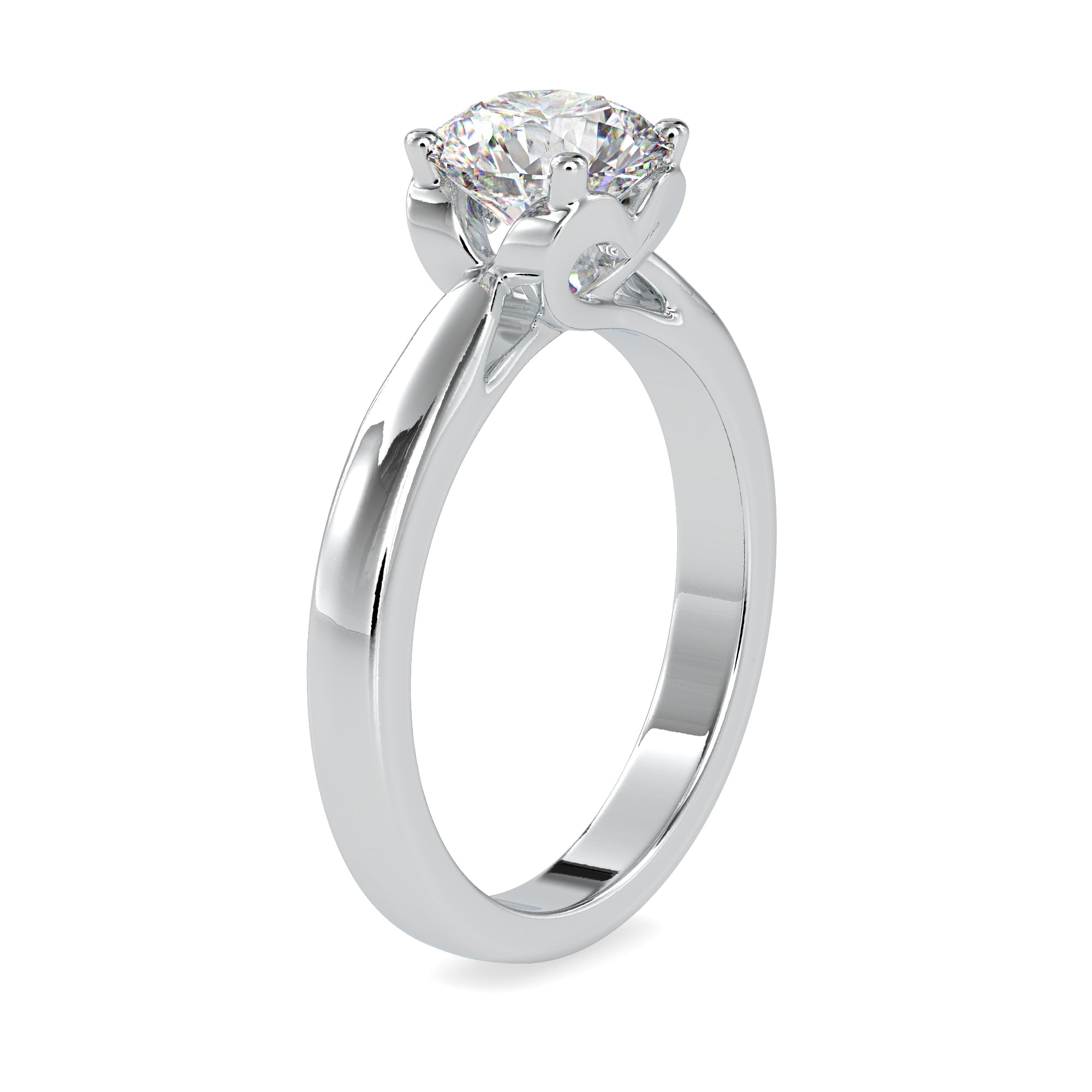 0.50cts. Solitaire Platinum Engagement Ring JL PT 0134