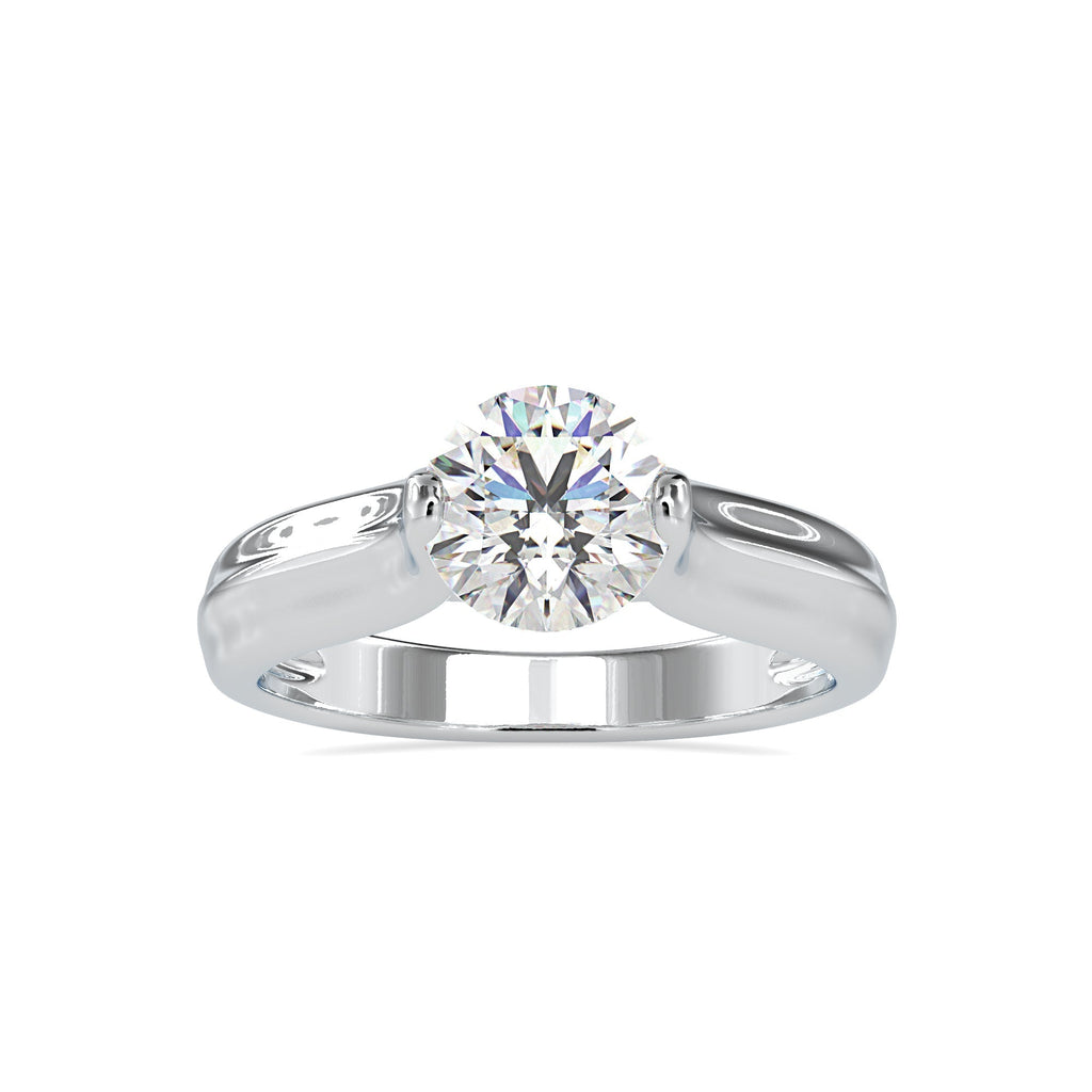 0.70cts. Solitaire Platinum  Engagement Ring JL PT 0135-B   Jewelove.US