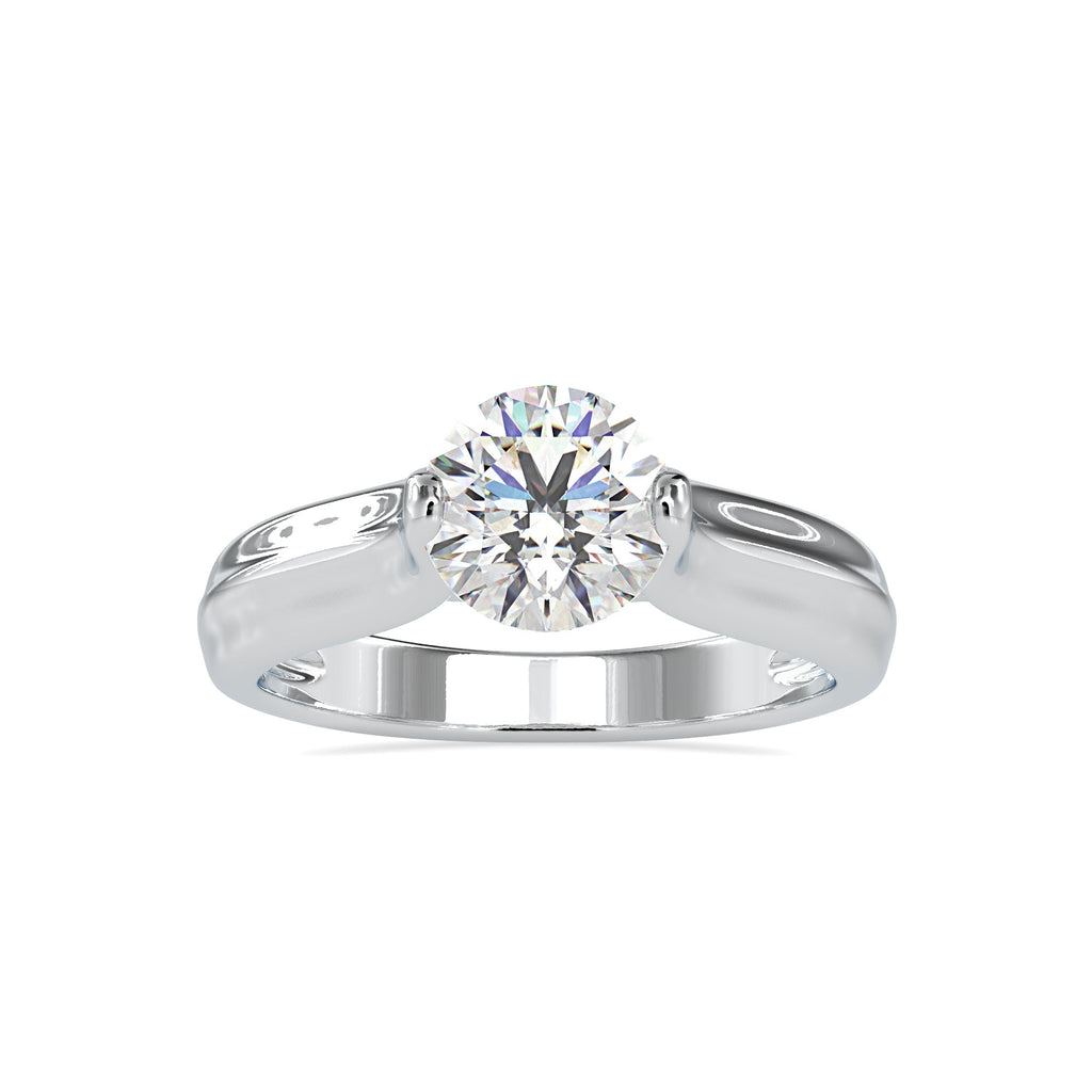 0.30cts. Solitaire Platinum  Engagement Ring JL PT 0135-A   Jewelove.US