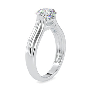 0.50cts. Solitaire Platinum  Engagement Ring JL PT 0135   Jewelove.US