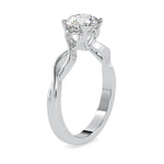Load image into Gallery viewer, 0.70cts. Solitaire Platinum Twisted Shank Engagement Ring JL PT 0137
